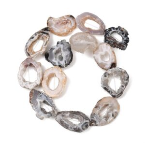 Nat. Druzy Ahhaat 19~43x18~30x5~7mm