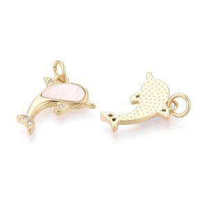 Ripats "Teokarbiga Delfiin" 15.5x11x2mm (BMPCZ 18K Kullatud)