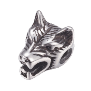 Metallhelmes "Hundi pea" 14x11x11mm (Antique Silver)