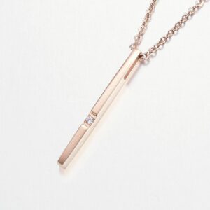 KAELAKEE “RIPATS KRISTALLIGA” 45CM (STAINLESS STEEL, ROSE GOLD)