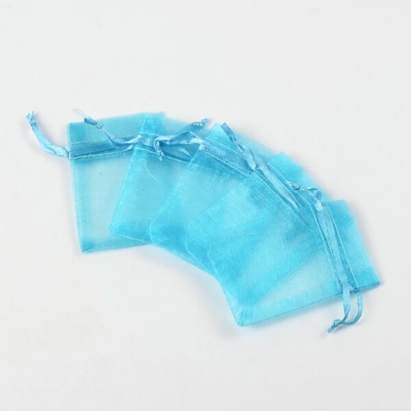 ORGANZA KOTT "CYAN" 7X5CM